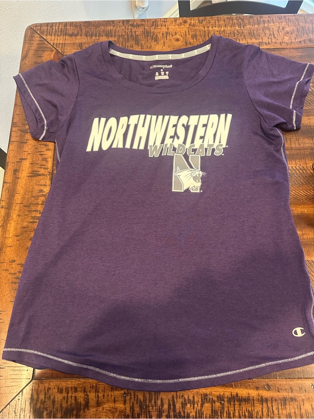 Champion Purple Northwestern Wildcats Graphic Tee